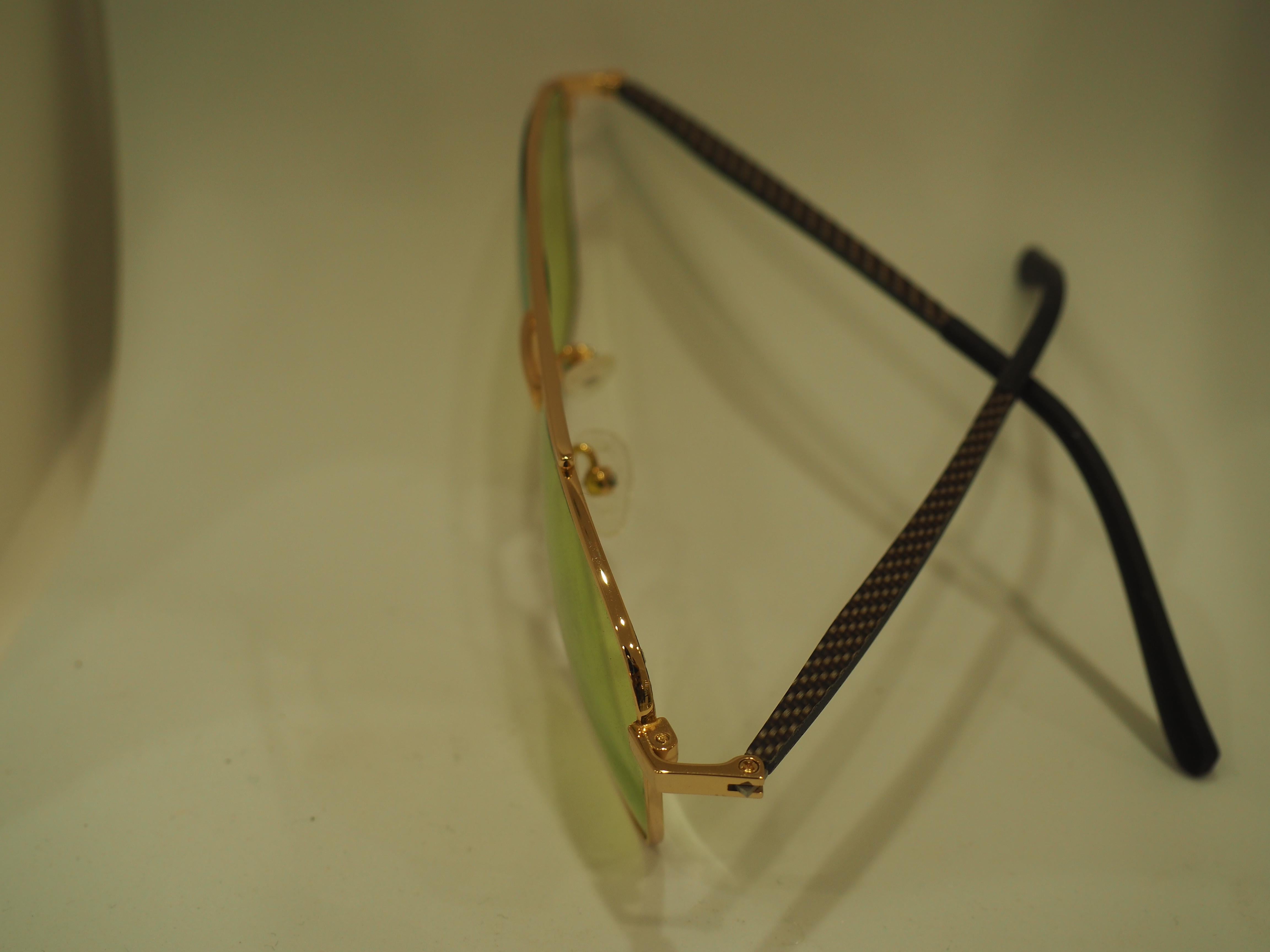 Women's or Men's Kommafa green lenses sunglasses