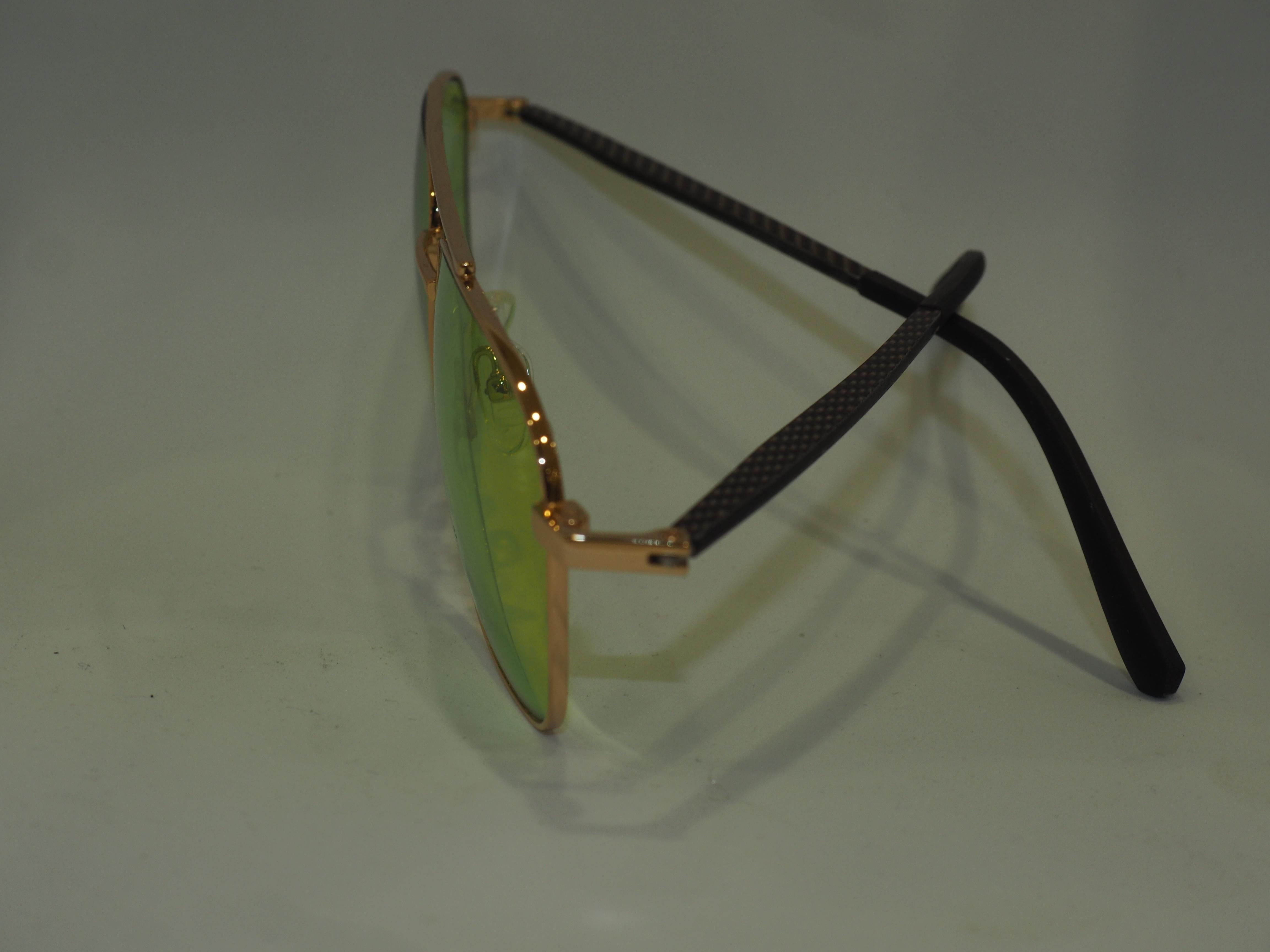Kommafa green lenses sunglasses 1