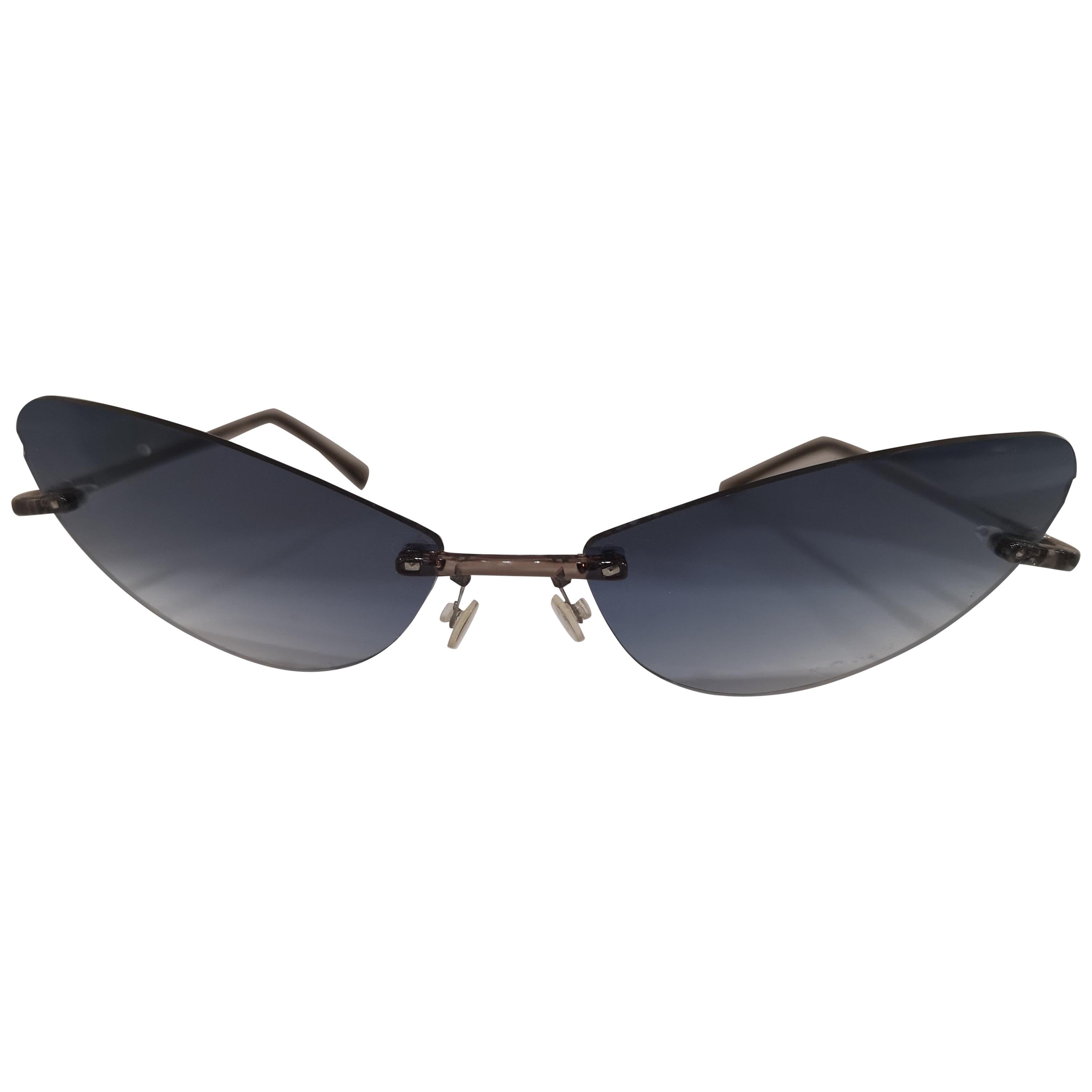Kommafa light blue lens sunglasses For Sale at 1stDibs