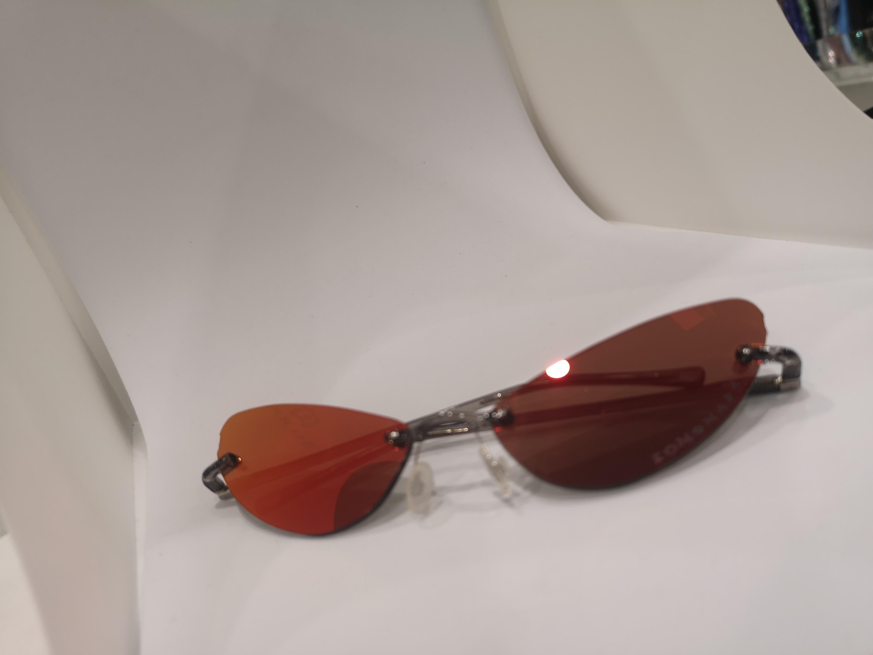 Kommafa orange mirrored sunglasses 3
