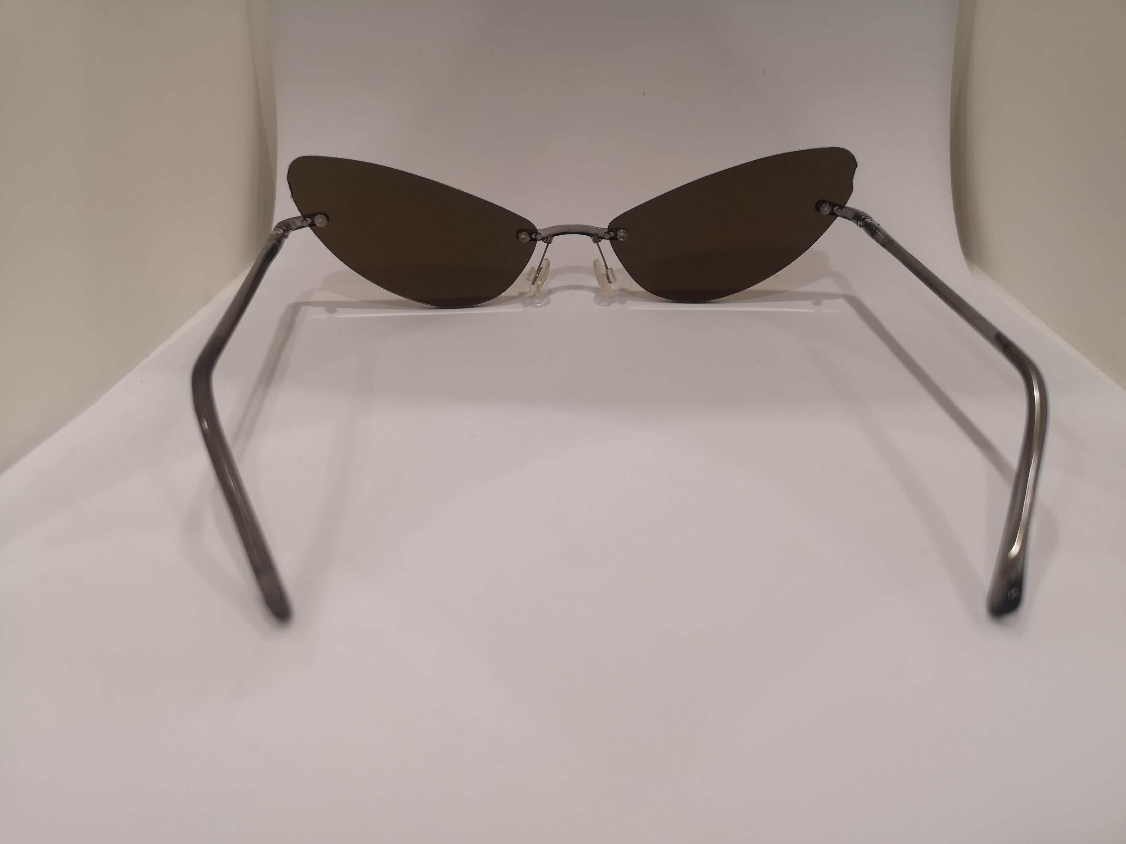 Women's or Men's Kommafa orange mirrored sunglasses
