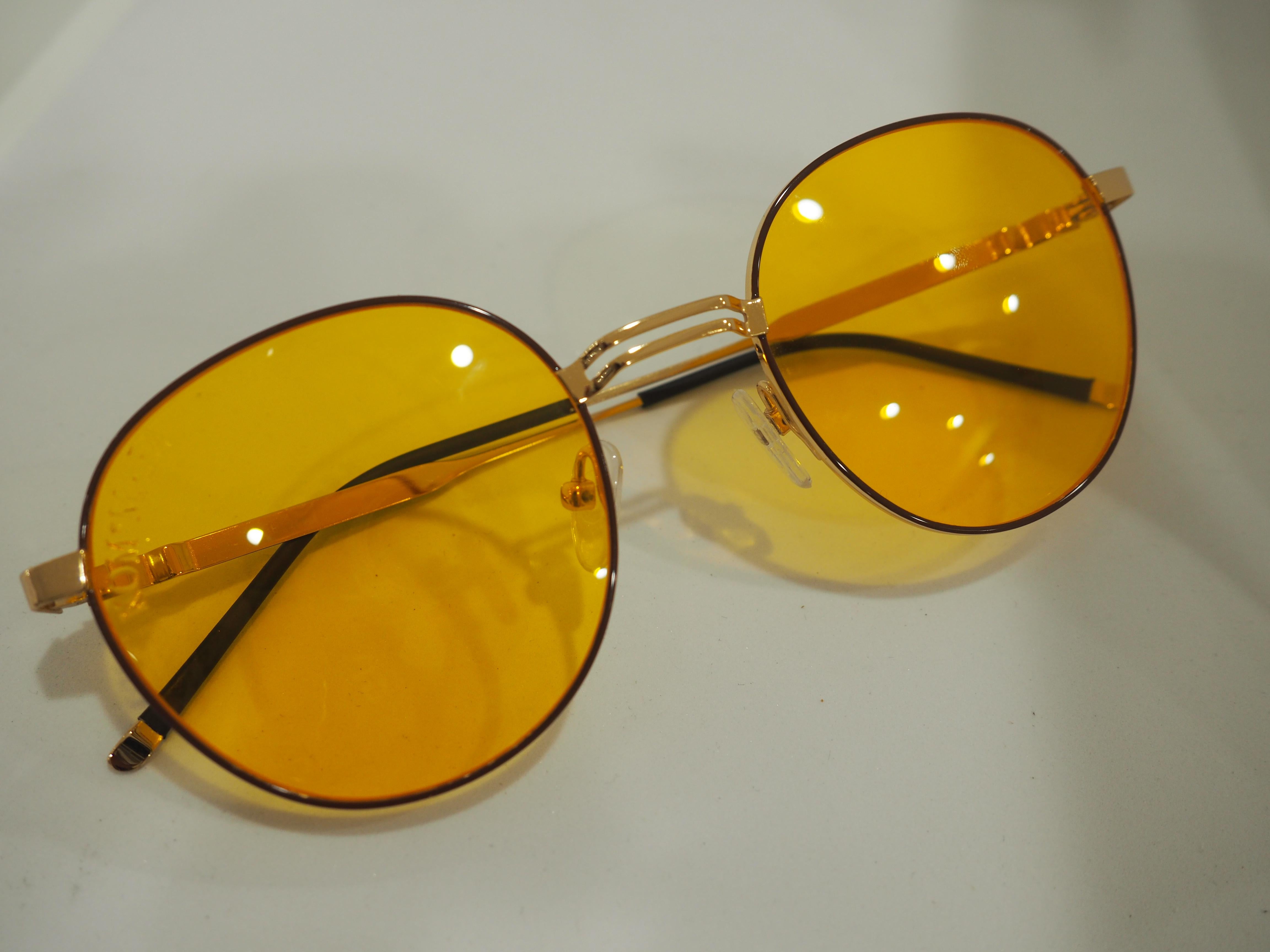 Kommafa orange sunglasses
totally made in italy 
one of a kind
