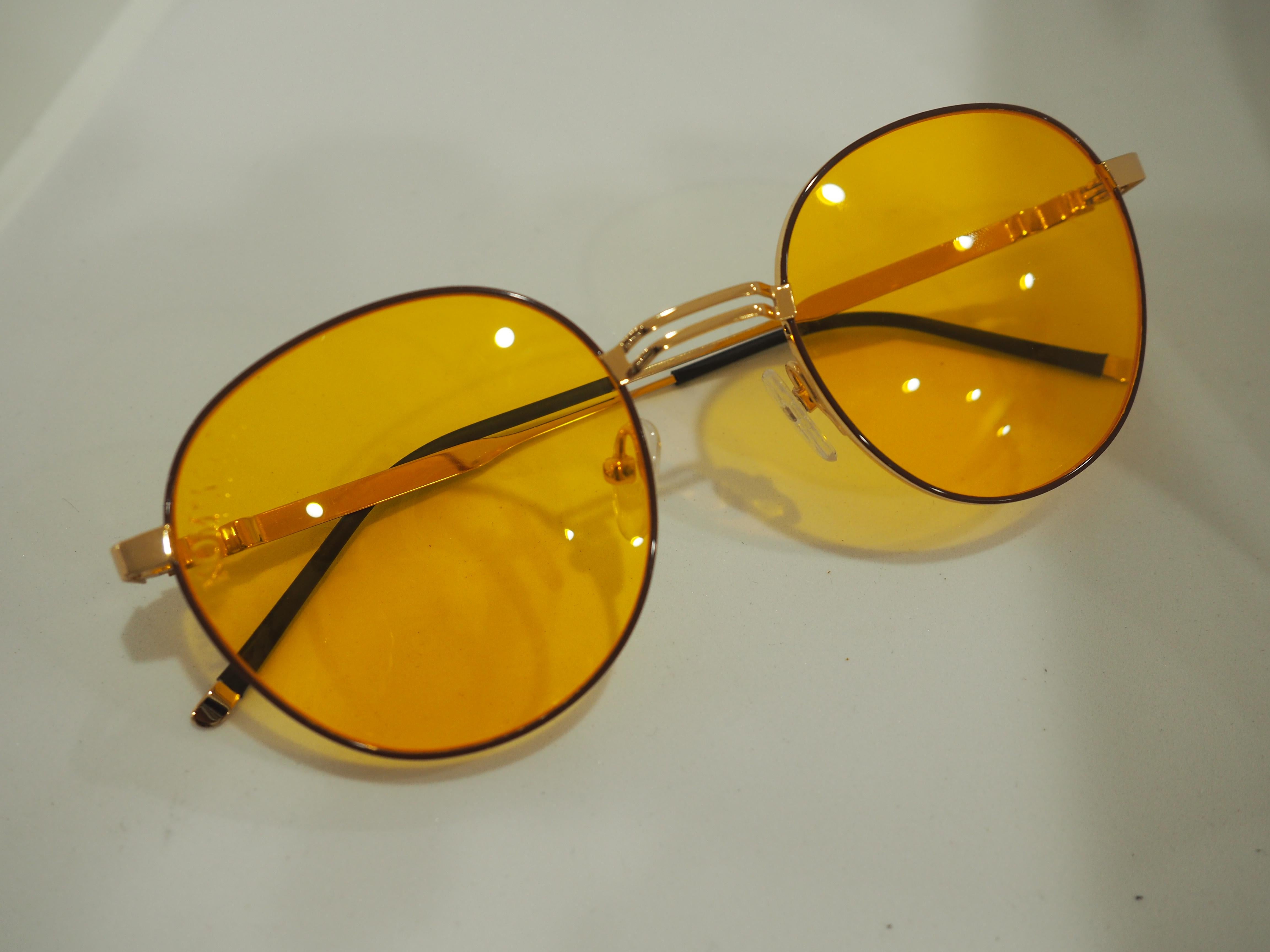 Orange Kommafa orange sunglasses