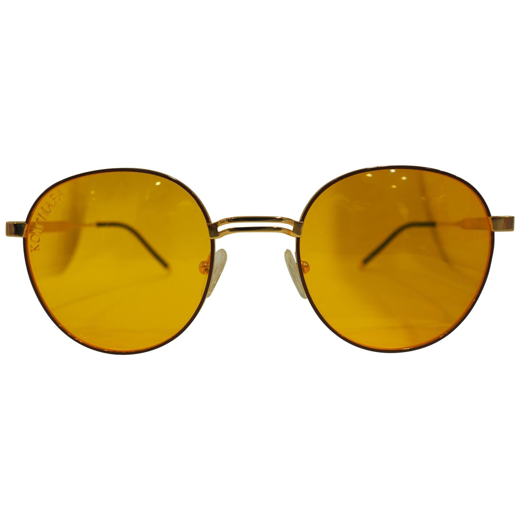 Kommafa orange sunglasses