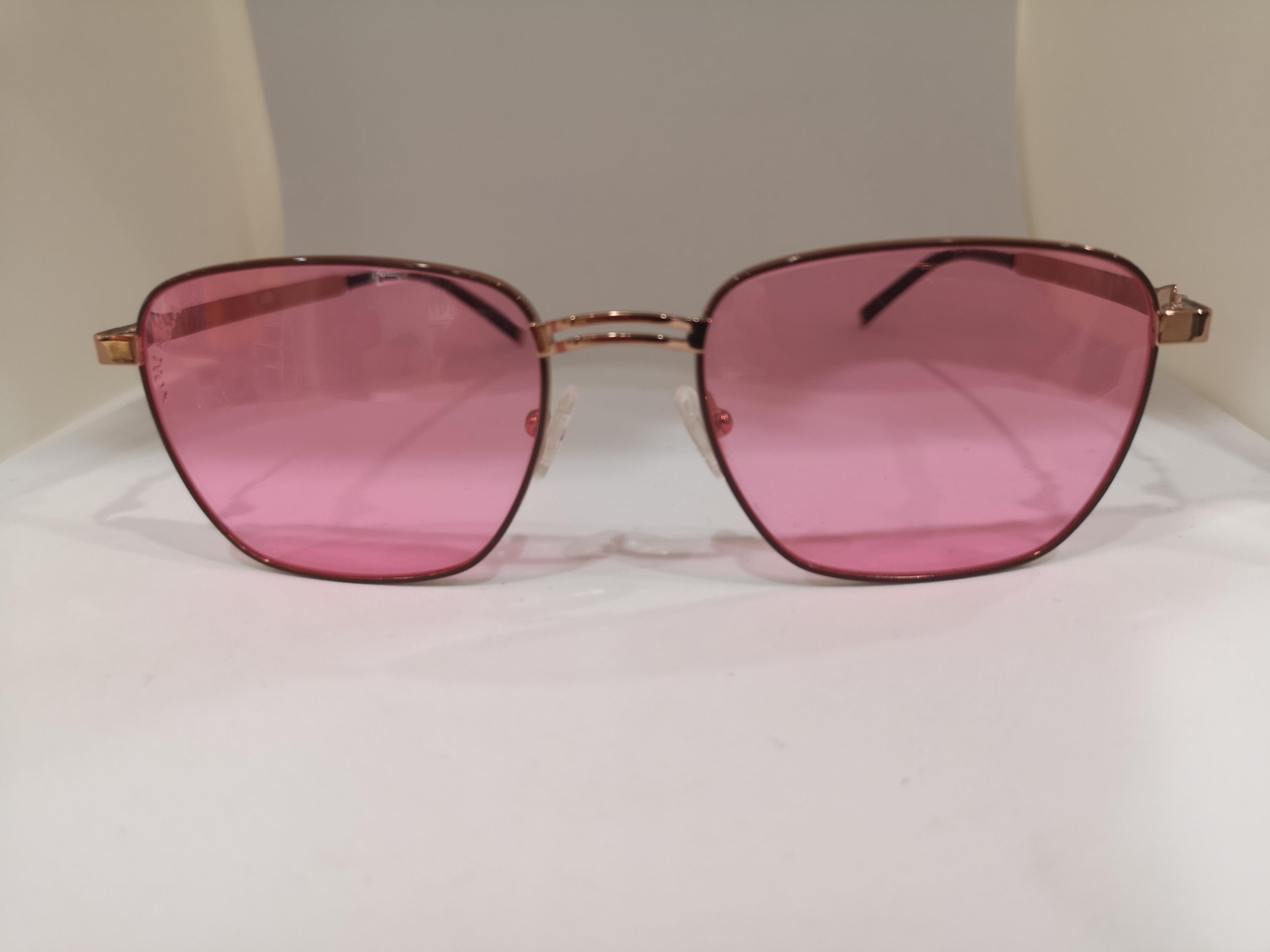 Pink Kommafa pink lens sunglasses