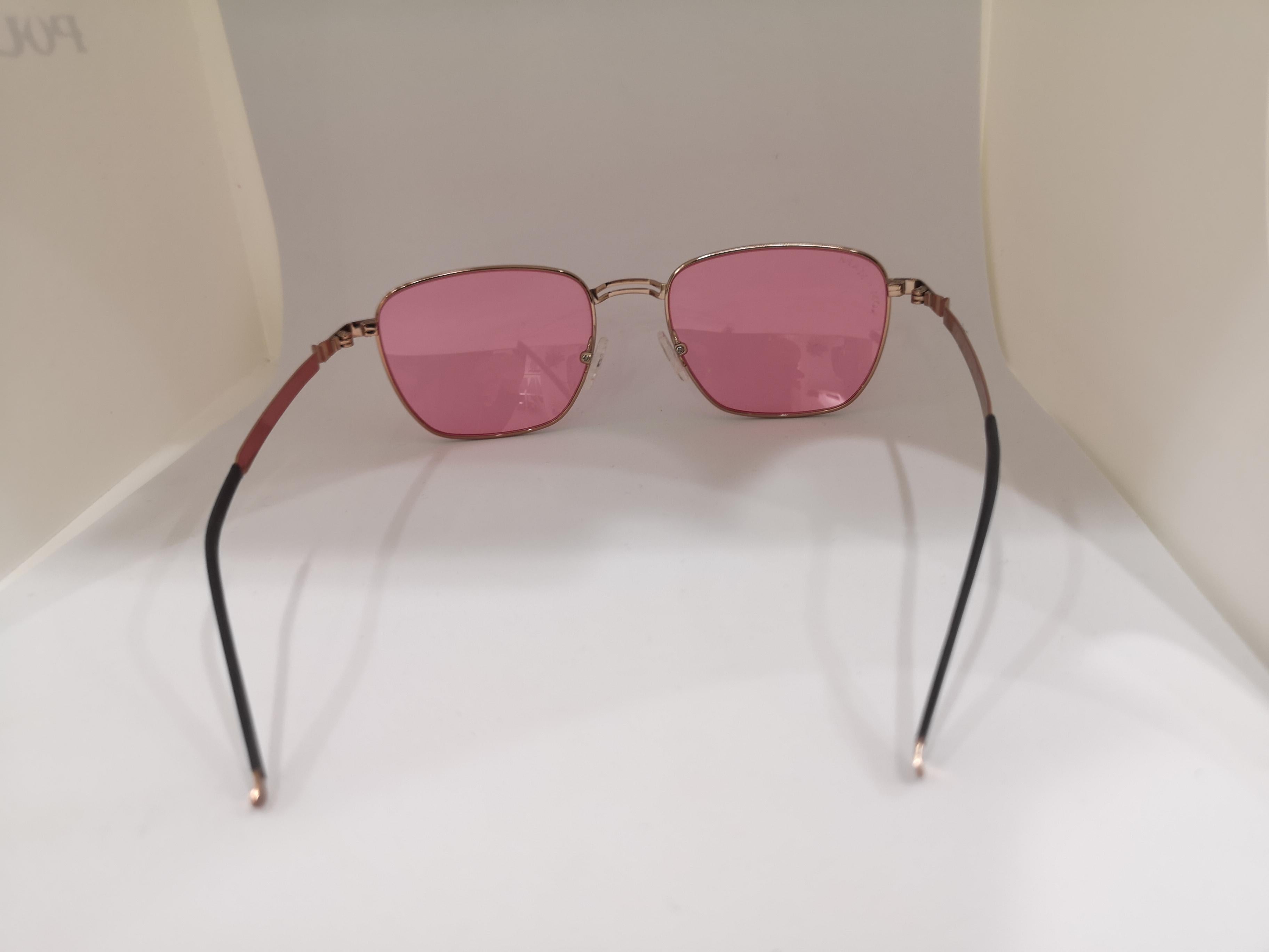 Women's or Men's Kommafa pink lens sunglasses