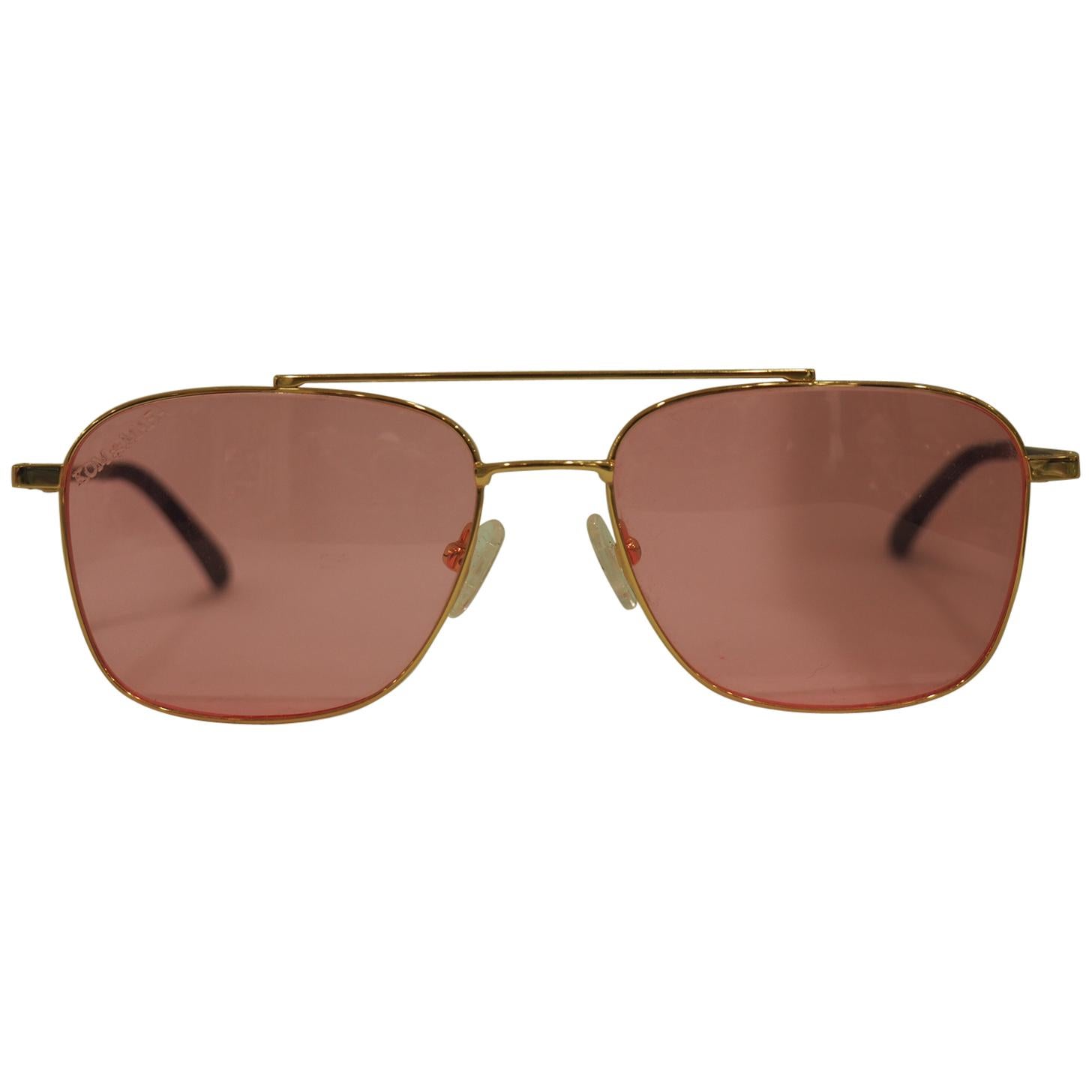 Kommafa pink lens sunglasses For Sale at 1stDibs
