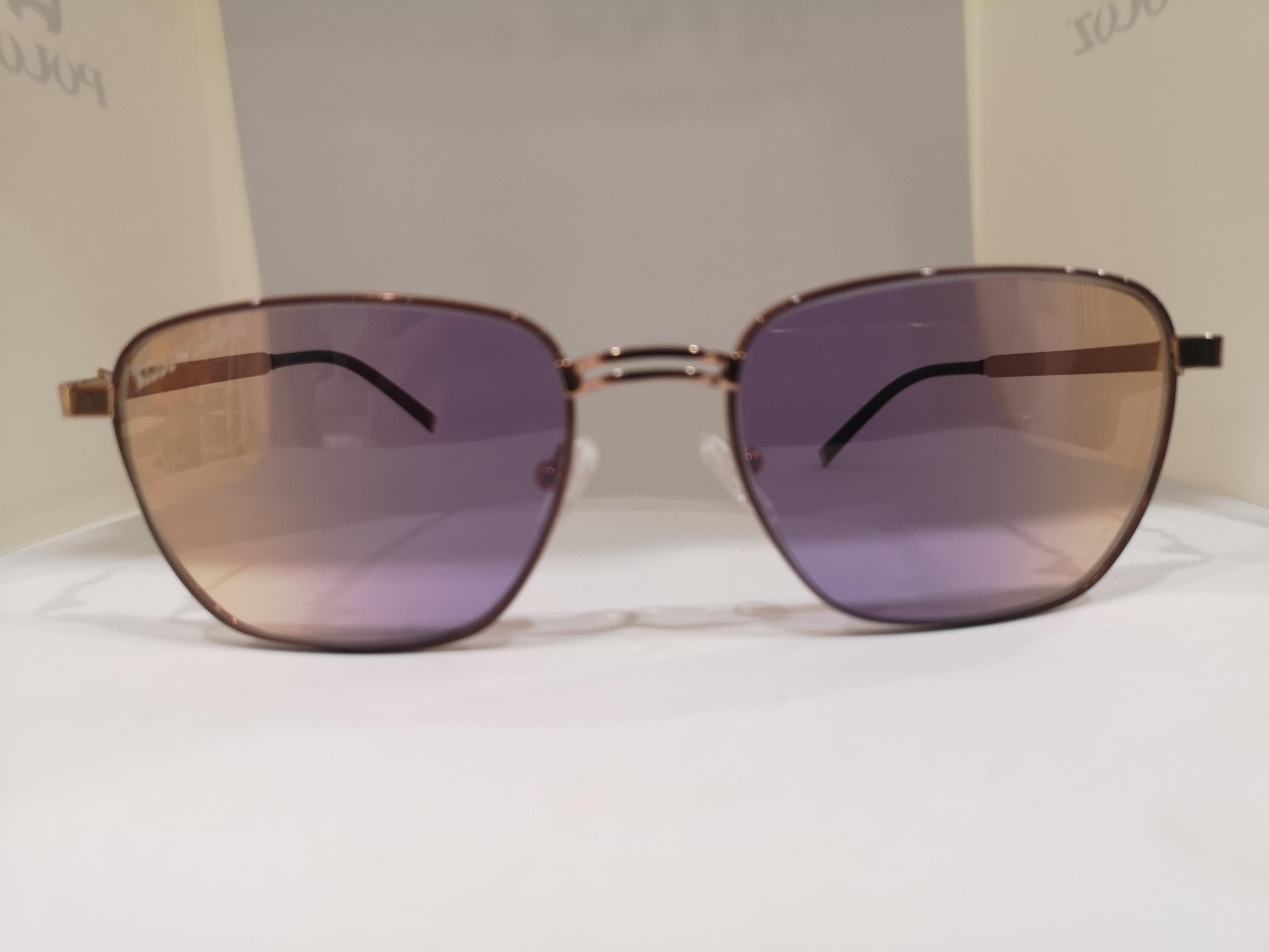 Kommafa purple yellow lens sunglasses In New Condition In Capri, IT