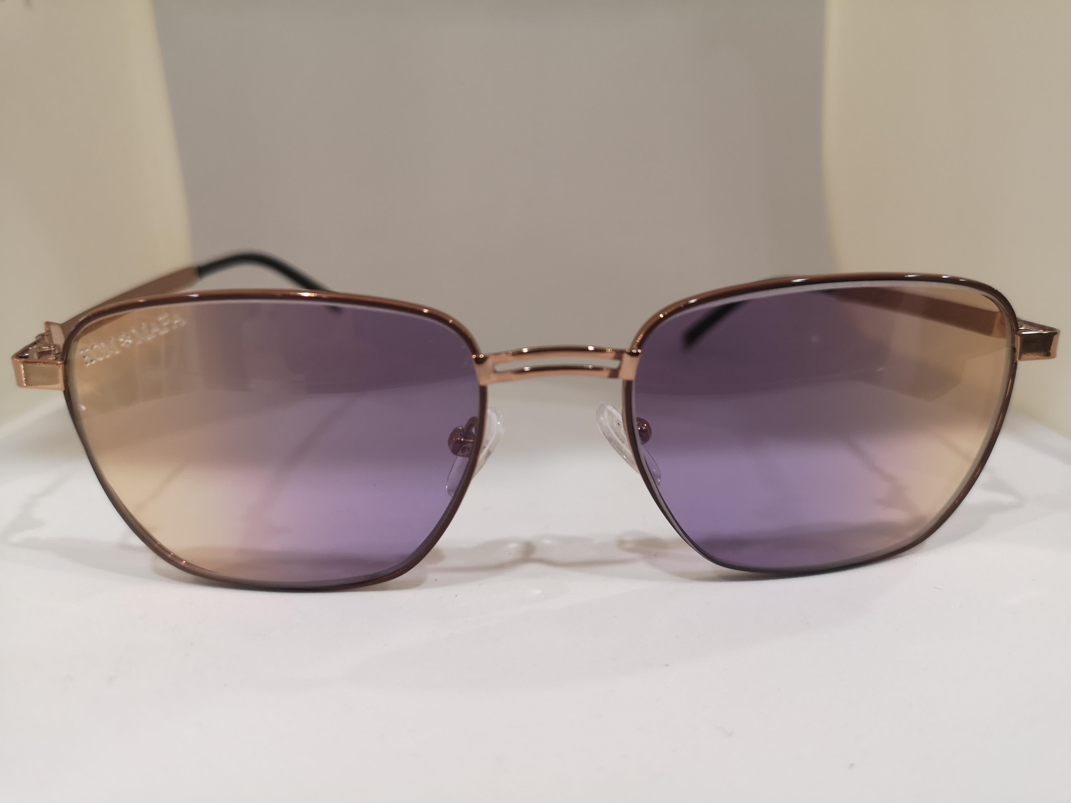 Kommafa purple yellow lens sunglasses 1