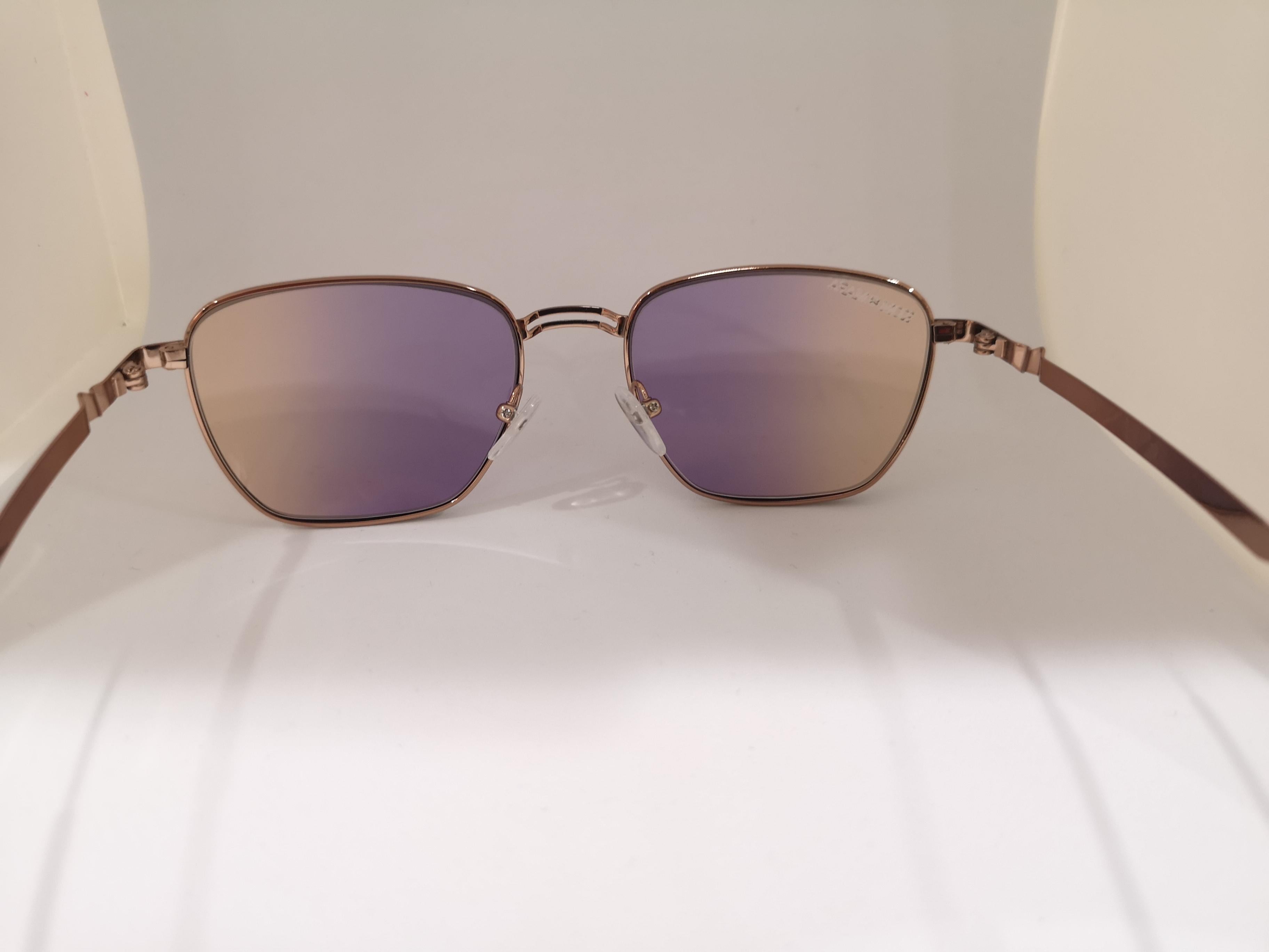 Kommafa purple yellow lens sunglasses 2