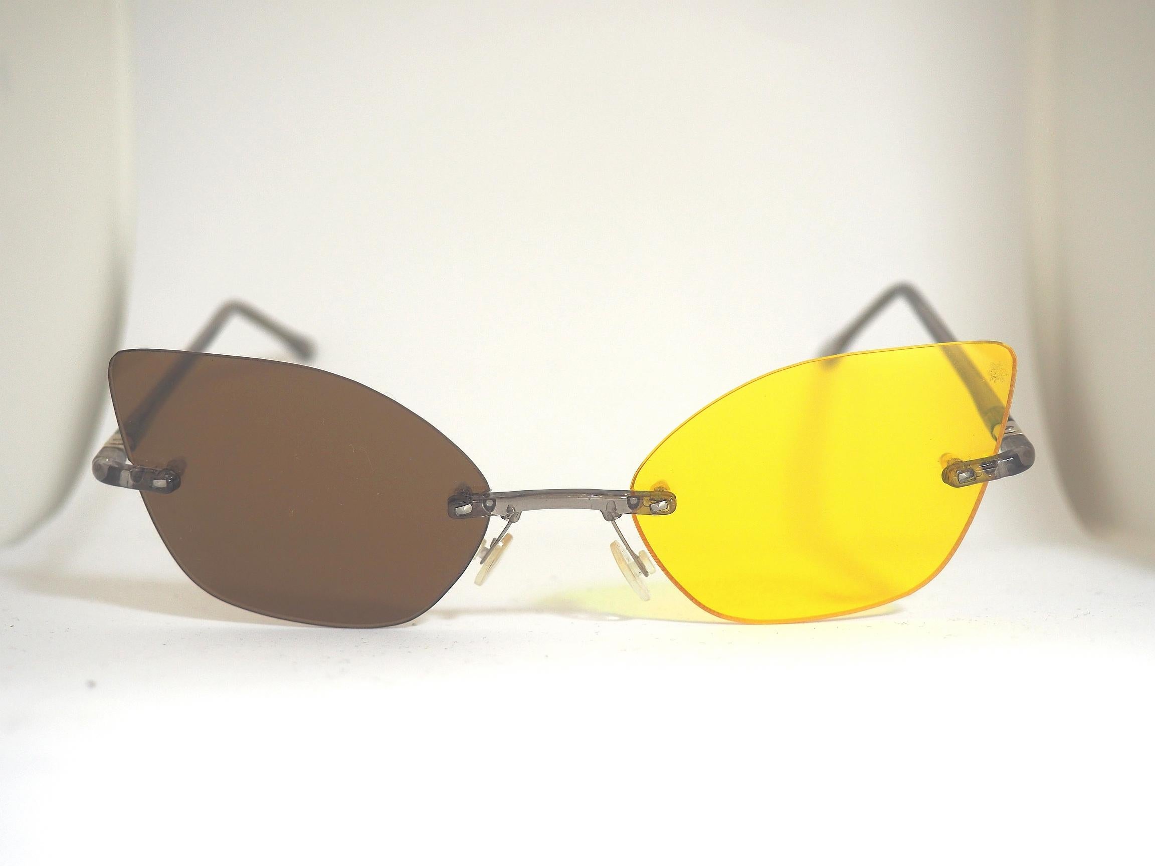 Women's or Men's Kommafa Unique bicolour sunglasses