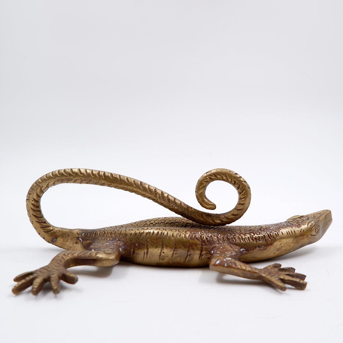 Maniglia in ottone Komodo Lizard in vendita 6