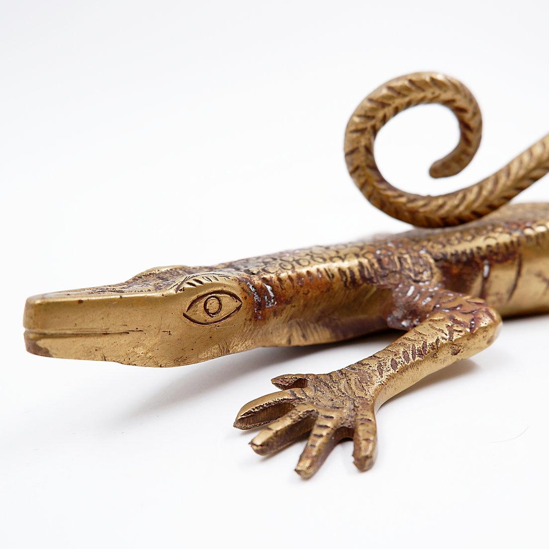 Maniglia in ottone Komodo Lizard in vendita 8