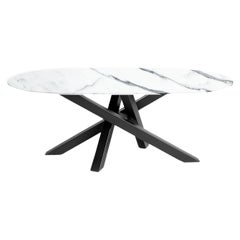 Komodo White Carrara Dining Table