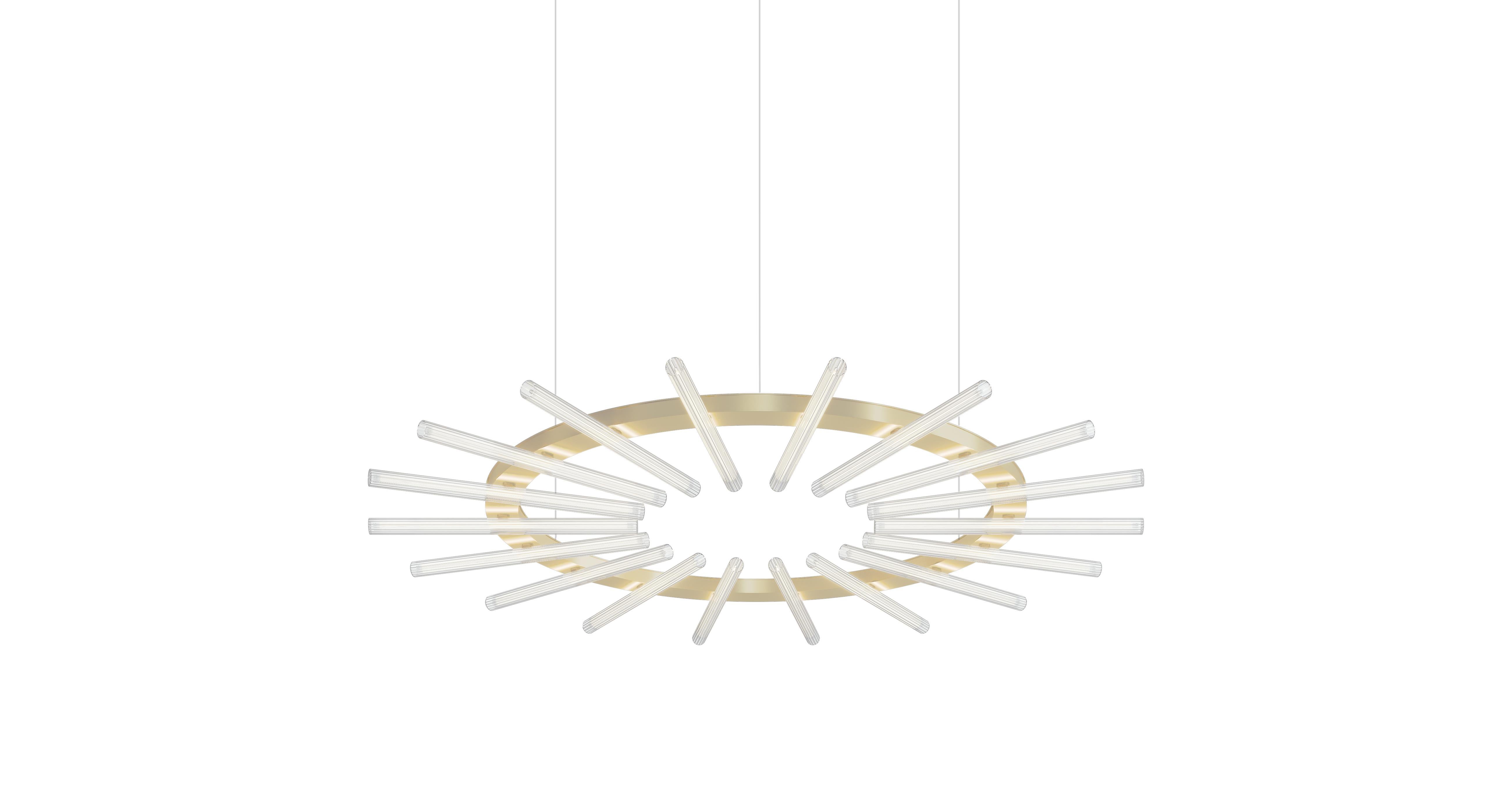 Lampada a sospensione contemporanea Komorebi Small Round Greene & Greene in alluminio di JSPR In condizioni Nuovo in vendita a Geneve, CH