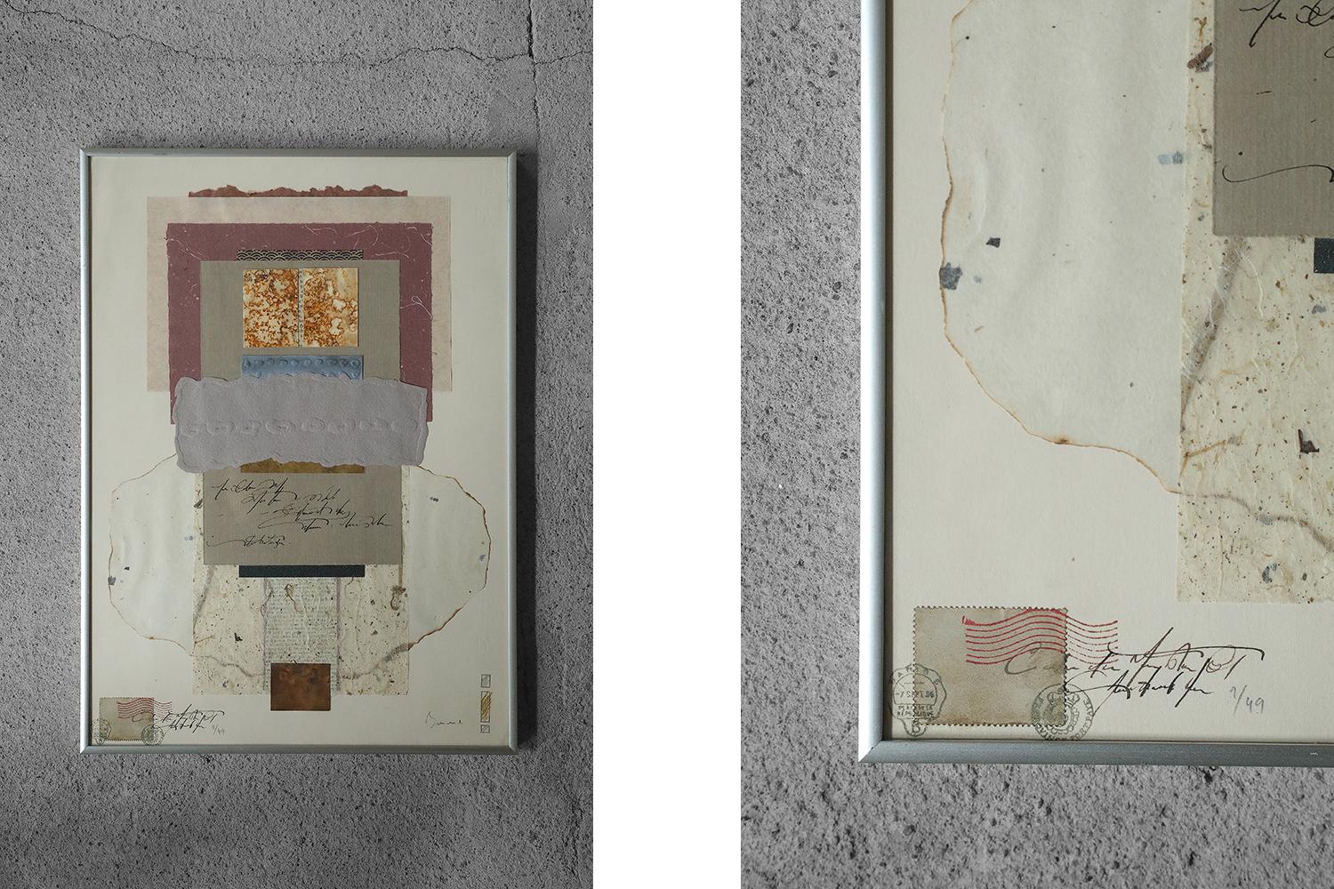 Author unknown, Composition
Color lithograph on Fabriano paper
Number 9/49
The work is signed by the artist and has an individual number
Work dimensions 50/36
Framed work

Fabriano Artistico watercolor paper is molded, made of 100% cotton, chlorine
