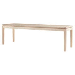 Kompson Backless Bench, Entryway or End of Bed Seating in Natural Ash
