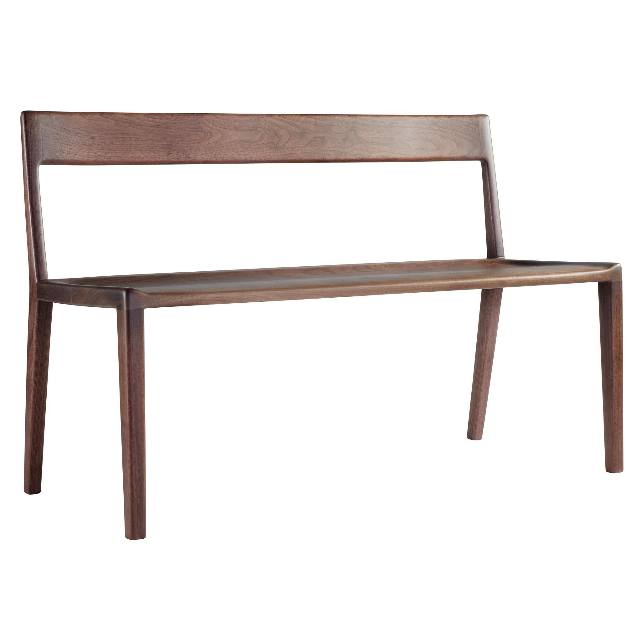 American Kompson Bench, Entryway Seating in Walnut For Sale