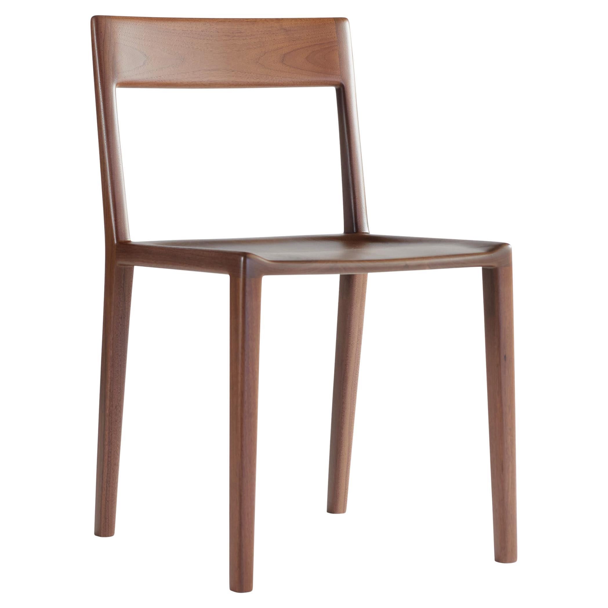 Kompson Side Chair in Walnut