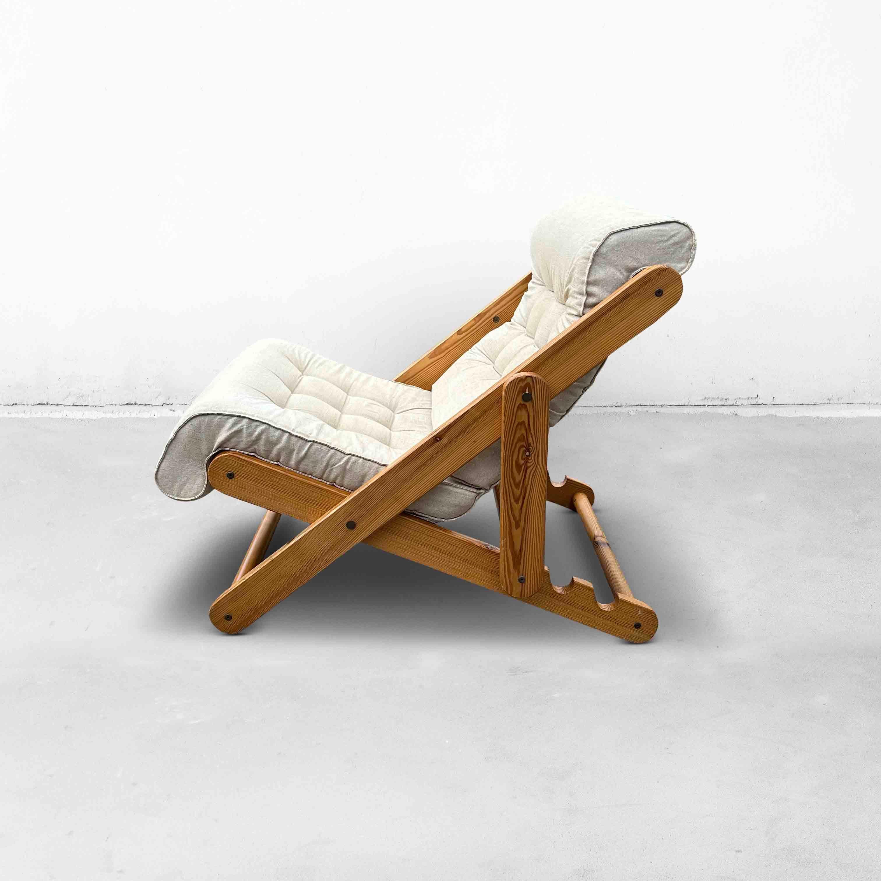 Scandinavian Modern Kon Tiki Lounge Chair by Gillis Lundgren for Ikea, 1970s