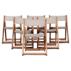 Used Kon-Tiki Pine Mid-Century Folding Dining Chairs by Gillis Lundgren