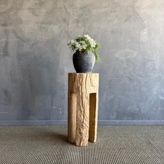 Kona Stump Elm Wood Side Table #A54