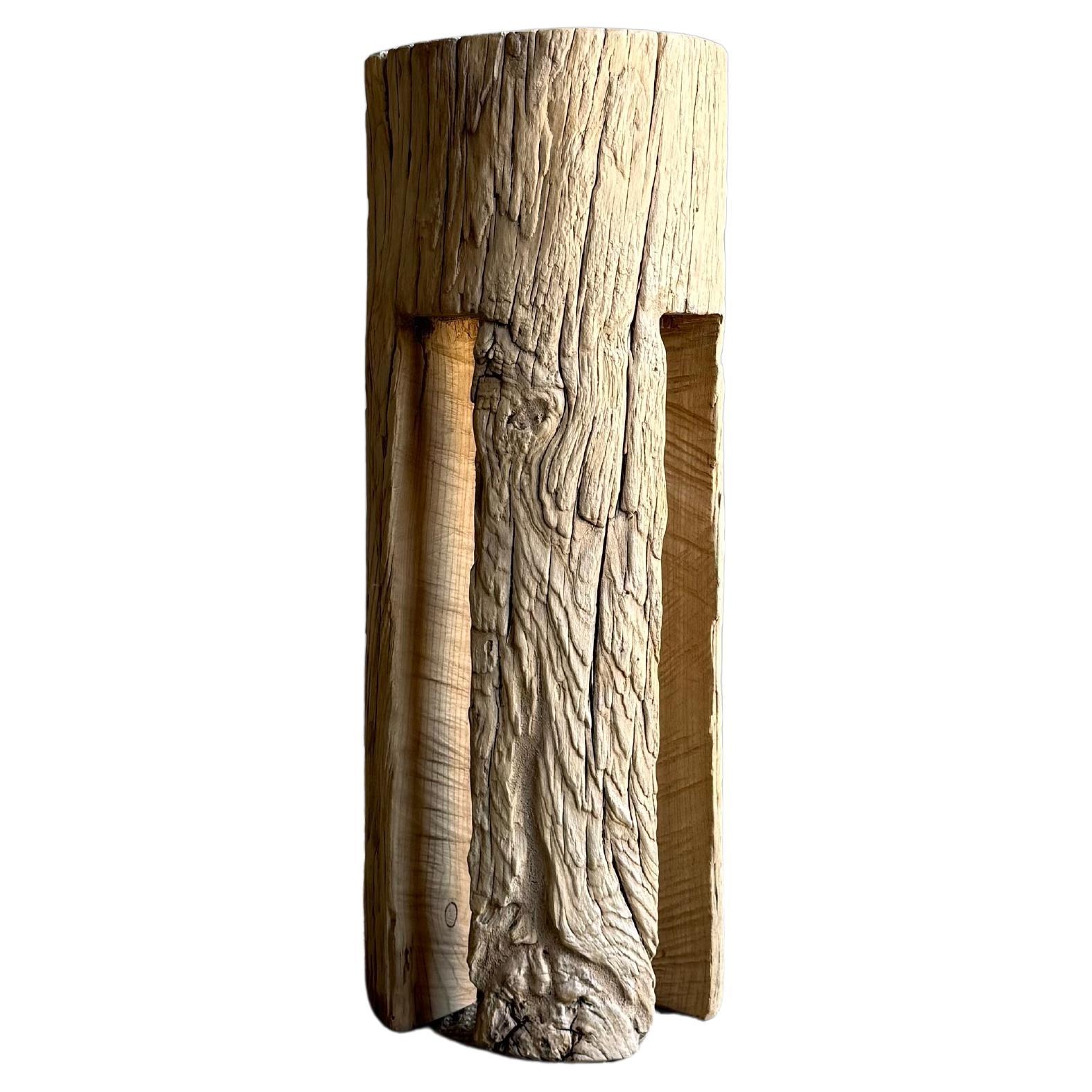 Kona Stump Elm Wood Side Table #E79 For Sale