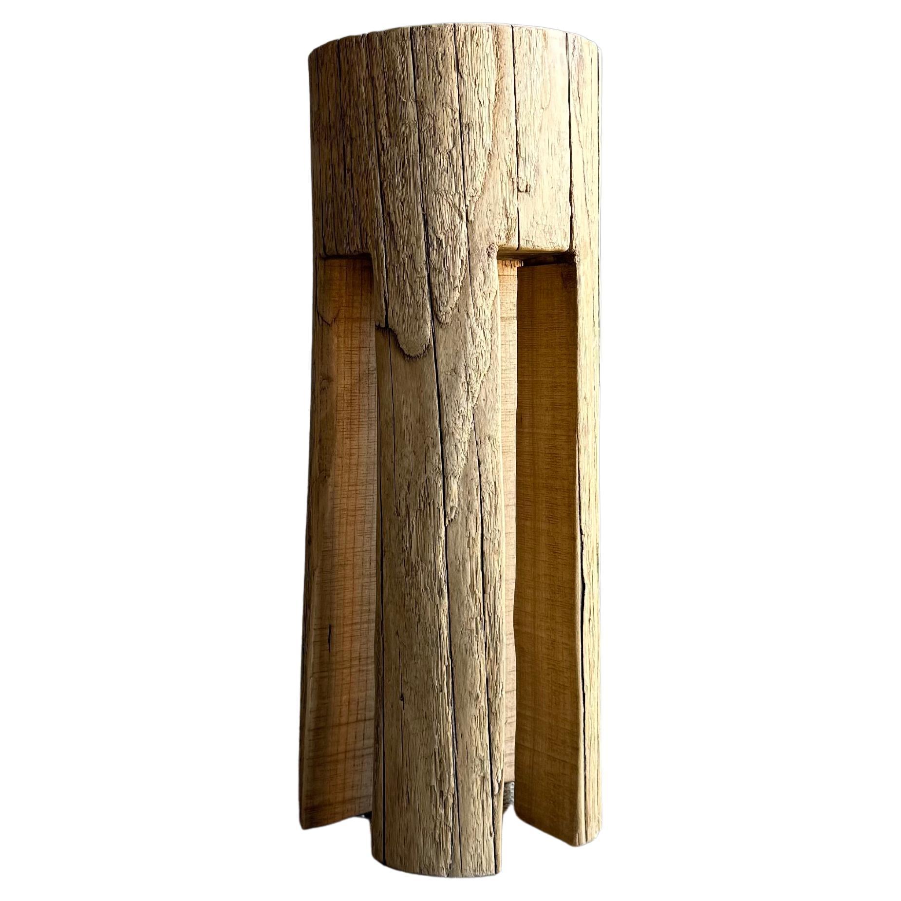 Kona Stump Elm Wood Side Table #D23 For Sale