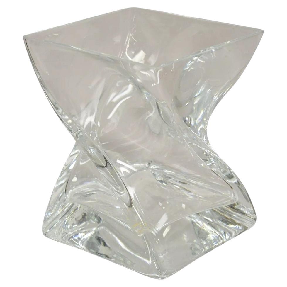 Konart vase moderne turc abstrait en cristal torsadé (A)
