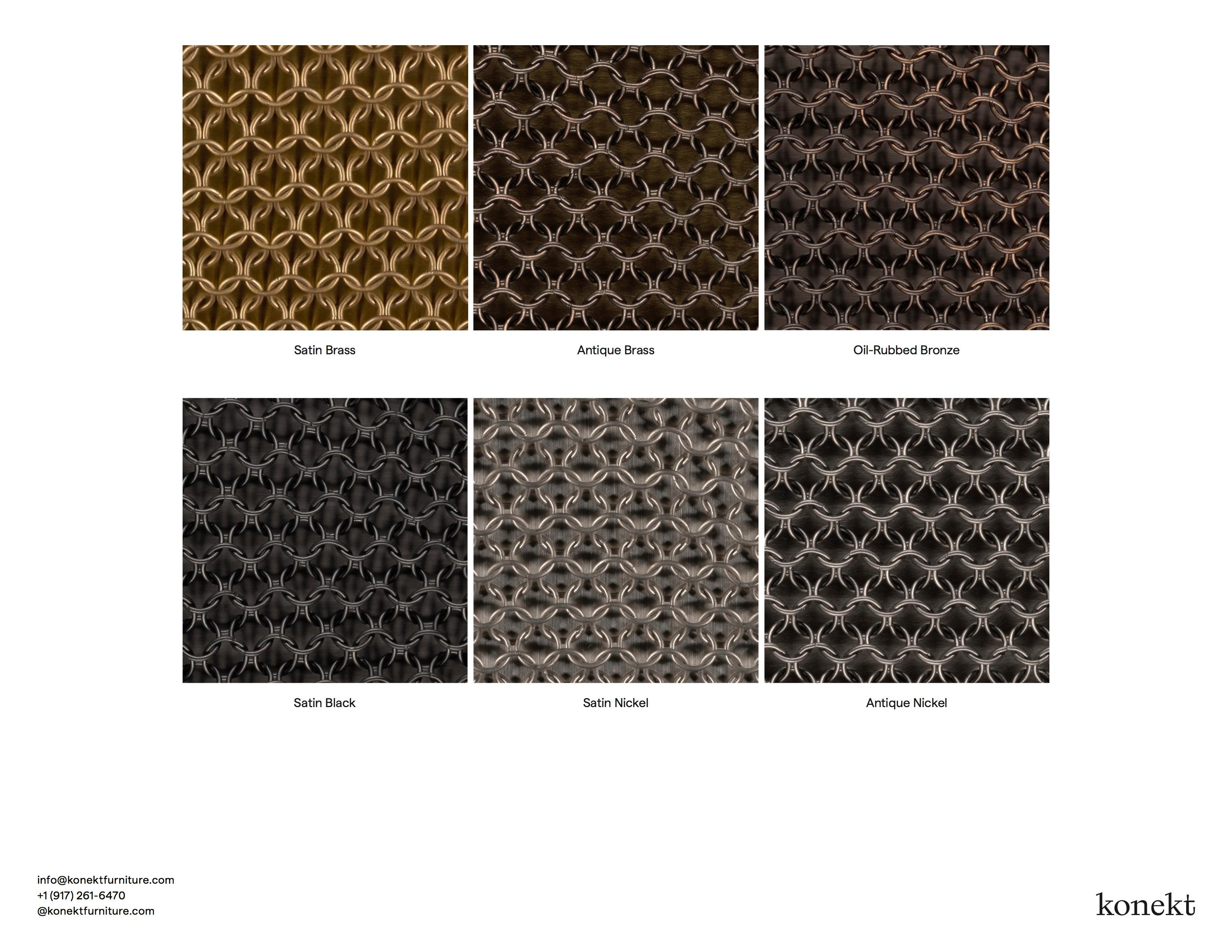 Konekt Armor Bench with High Gloss Lacquer, Chainmail and Velvet For Sale 2