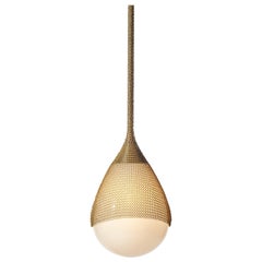 Konekt Large Armor Pendant in Satin Brass