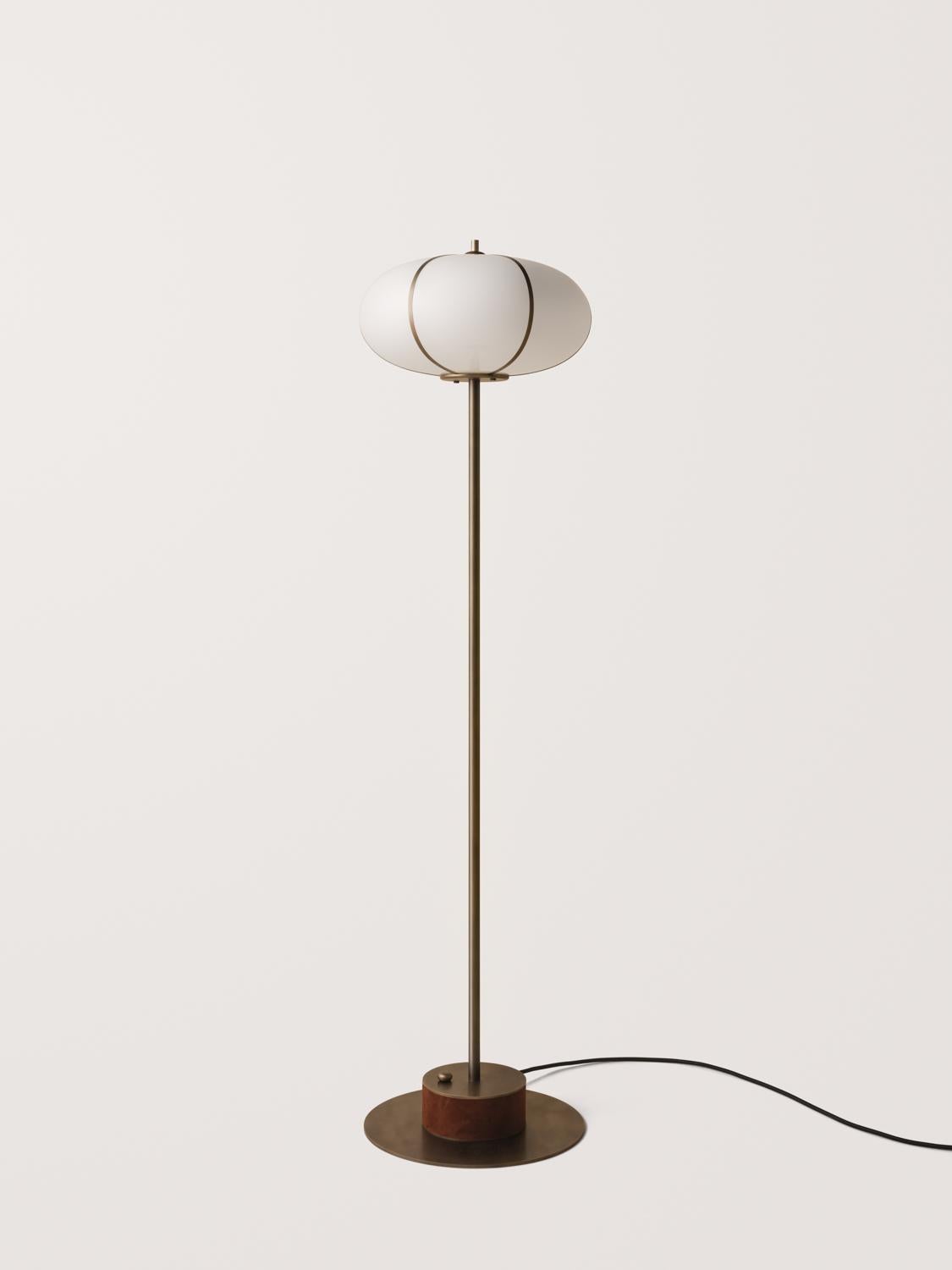American Konekt Rib Floor Lamp - Ellipse For Sale