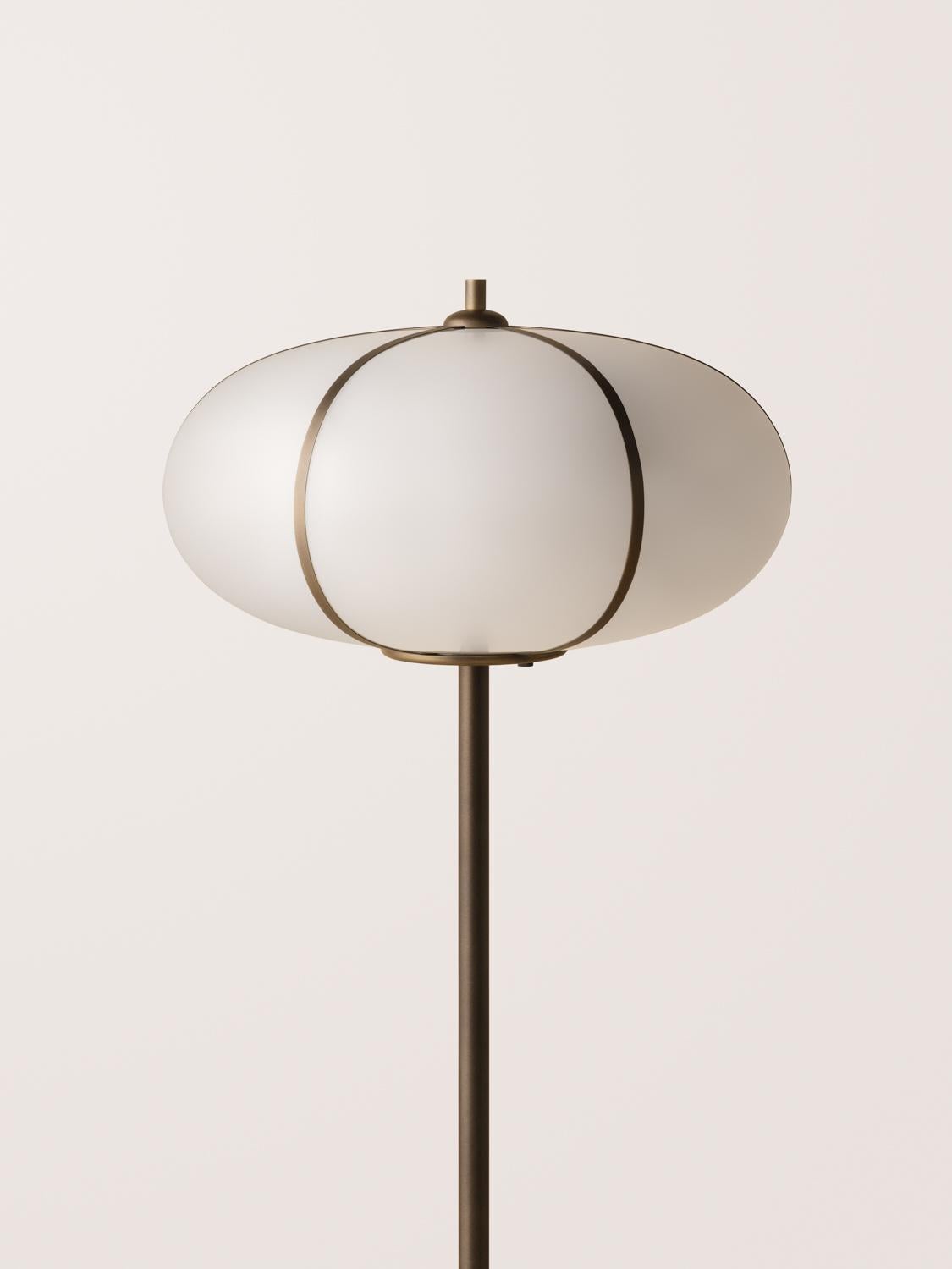 Contemporary Konekt Rib Floor Lamp - Ellipse For Sale