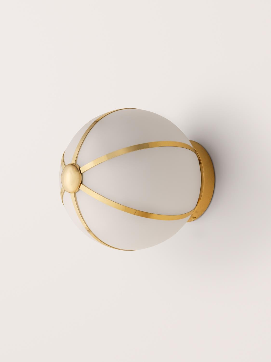 American Konekt Rib Sconce - Small Sphere For Sale
