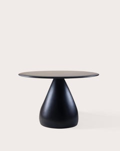 Konekt Sonya Table - Blackened Steel and Ebonized Walnut