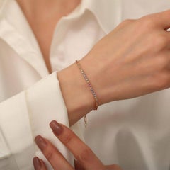 1.35ct- Rainbow Sapphire Diamond Bracelet