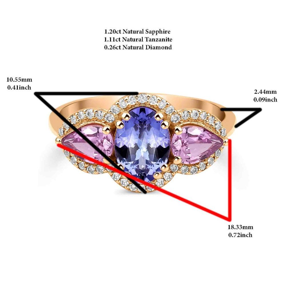 1.42ct Teal Sapphire And Diamond Halo Ring In New Condition For Sale In Fatih, 34