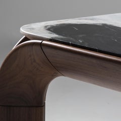 Kong Dalmata Marble Rectangular Table by Alex Bocchi and Alberto Pozzoli