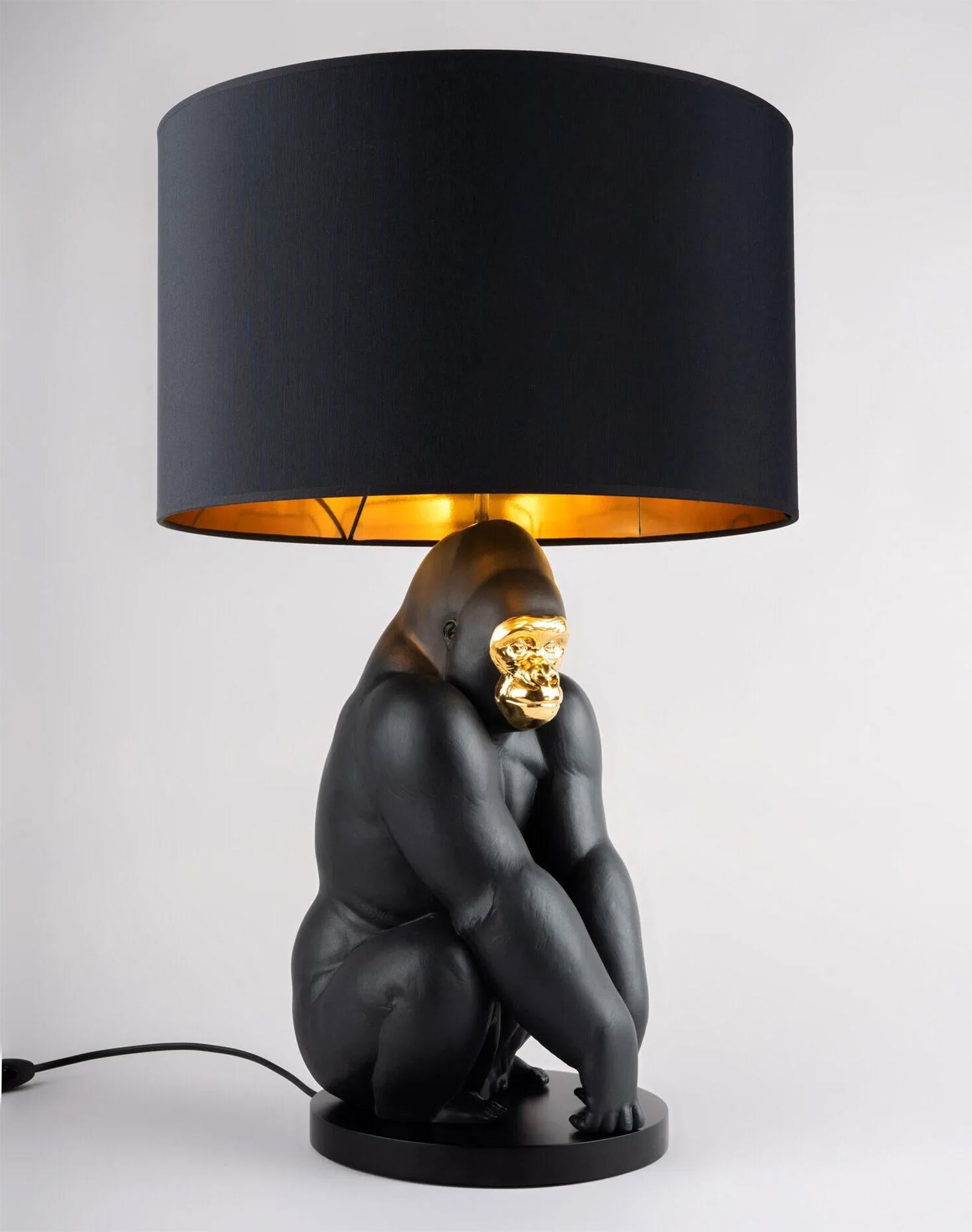 Hand-Crafted Kong Seat Table Lamp For Sale