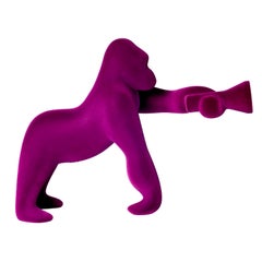 Kong XS, Gorilla Violet / Purple Velvet Table Lamp