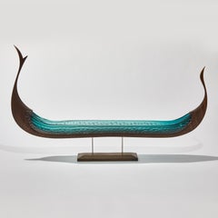 Konge, a Unique Sculpture in Jade Glass & Oak by Backhaus & Brown and Egeværk