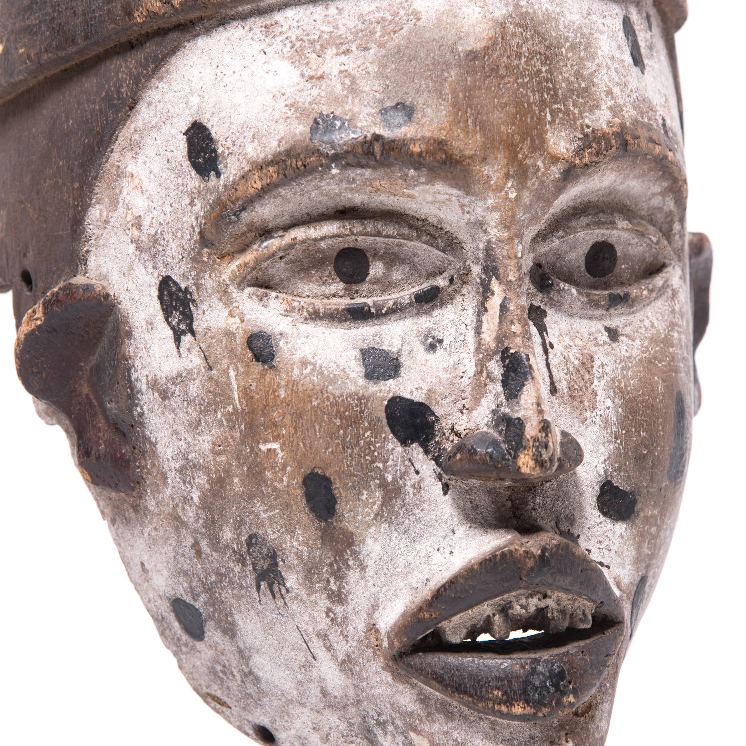 Carved Kongo Funeral Mask