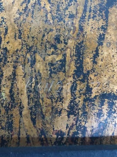 African Art by Kongolo Relief in Brass, 1979