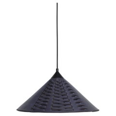 Koni Large Pendant Lamp in Vegetable Tanned Leather, Brass & Steel by UNIQKA
