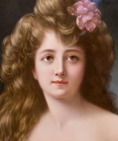 KPM Porcelain Portrait Plaque after Angelo Asti by Müller