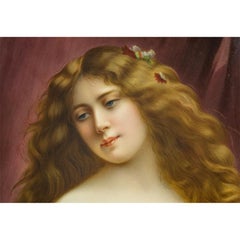 A Fine KPM Plaque of a Beautiful Woman