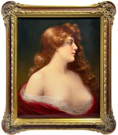 KPM Berlin Porcelain Plaque of a Beauty