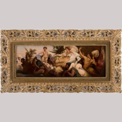 KPM Hand  Painted Porcelain Plaque Depicting Cleopatra on the Nile
