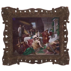 KPM  Placa de porcelana del Banquete de Baltasar