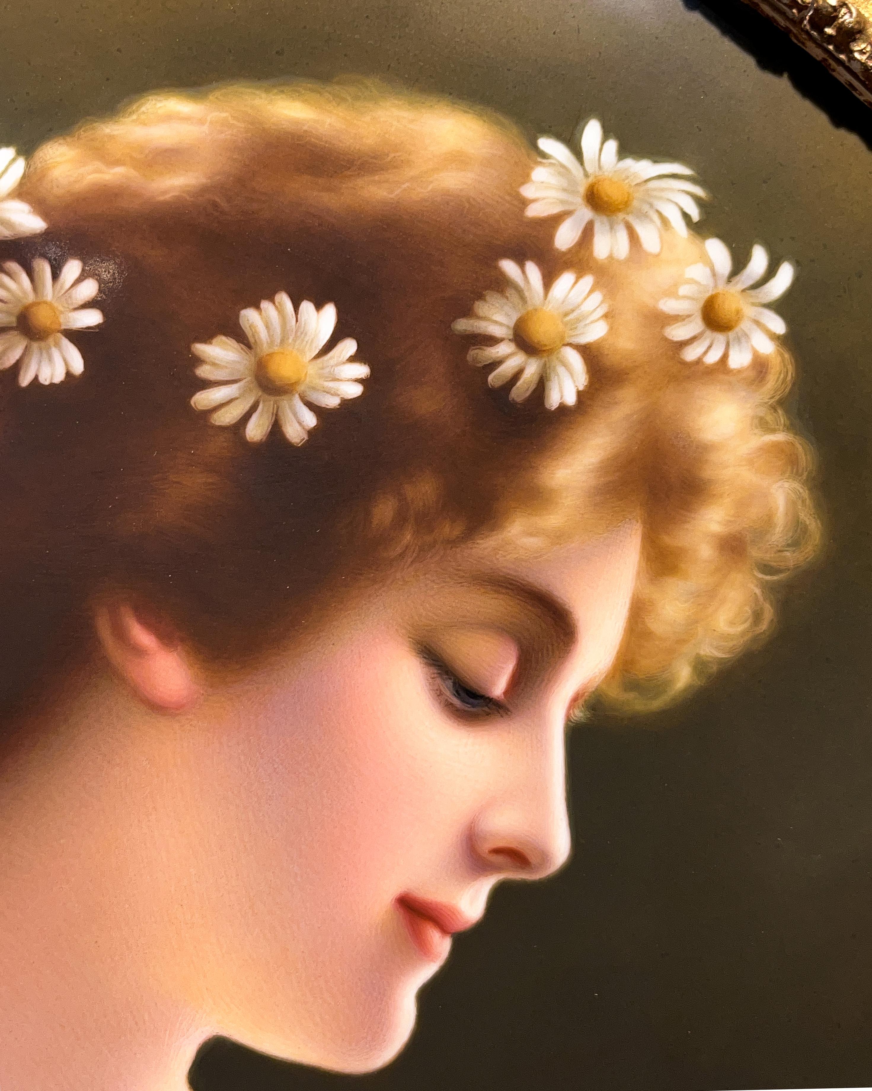 Placca in porcellana KPM Porcelain Margarite dopo Angelo Asti in vendita 6
